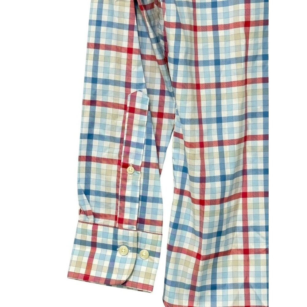 Peter Millar NWT Crown Lite Walker Sport Shirt Cotton Stretch Plaid Check Size S - Picture 4 of 9